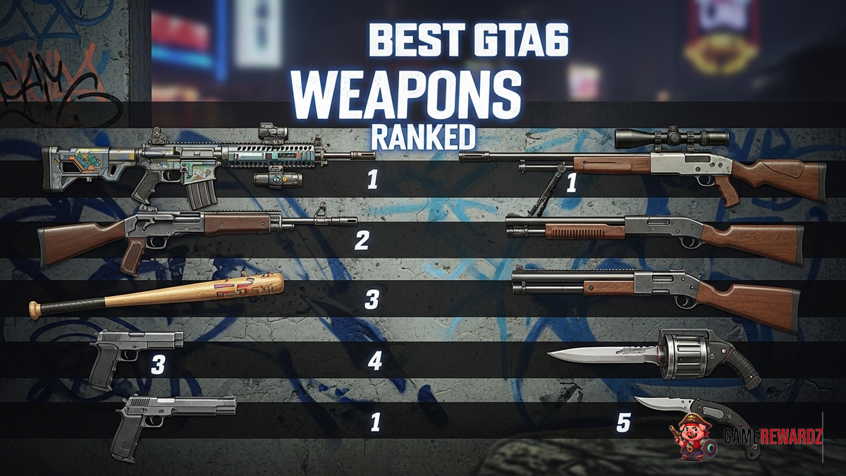 Best GTA 6 Weapons Ranked
